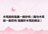 木耳能和莲藕一起炒吗（藕与木耳能一起吃吗 莲藕炒木耳的做法）