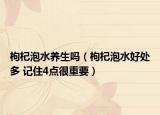枸杞泡水养生吗（枸杞泡水好处多 记住4点很重要）