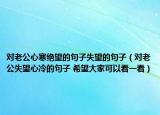 对老公心寒绝望的句子失望的句子（对老公失望心冷的句子 希望大家可以看一看）