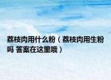 荔枝肉用什么粉（荔枝肉用生粉吗 答案在这里哦）