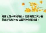 喝蒲公英水有啥坏处（究竟喝蒲公英水有什么好处和坏处 这些利弊你要知道）