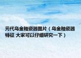 元代乌金釉瓷器图片（乌金釉瓷器特征 大家可以仔细研究一下）