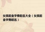 女孩起金字旁起名大全（女孩起金字旁起名）