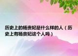 历史上的杨贵妃是什么样的人（历史上有杨贵妃这个人吗）