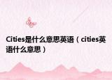 Cities是什么意思英语（cities英语什么意思）