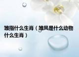 雏指什么生肖（雏凤是什么动物 什么生肖）