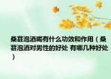 桑葚泡酒喝有什么功效和作用（桑葚泡酒对男性的好处 有哪几种好处）