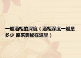 一般酒柜的深度（酒柜深度一般是多少 原来奥秘在这里）