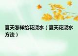 夏天怎样给花浇水（夏天花浇水方法）
