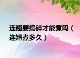 连翘要捣碎才能煮吗（连翘煮多久）