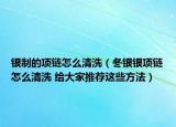银制的项链怎么清洗（冬银银项链怎么清洗 给大家推荐这些方法）