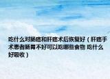 吃什么对肠癌和肝癌术后恢复好（肝癌手术患者肠胃不好可以吃哪些食物 吃什么好吸收）
