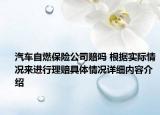 汽车自燃保险公司赔吗 根据实际情况来进行理赔具体情况详细内容介绍