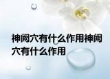 神阙穴有什么作用神阙穴有什么作用