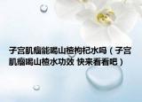 子宫肌瘤能喝山楂枸杞水吗（子宫肌瘤喝山楂水功效 快来看看吧）