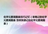 化学元素周期表技巧记忆（容易记的化学元素周期表 怎样快速记住化学元素周期表）