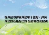 棕床垫与弹簧床垫哪个更好（弹簧床垫好还是棕垫好 各有哪些优缺点）