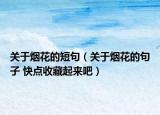关于烟花的短句（关于烟花的句子 快点收藏起来吧）