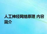 人工神经网络原理 内容简介