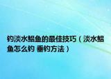 钓淡水鲳鱼的最佳技巧（淡水鲳鱼怎么钓 垂钓方法）