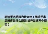 肠镜手术后腰为什么疼（肠镜手术后腰疼是什么原因 或许是这两个原因）