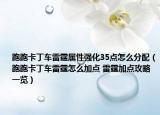 跑跑卡丁车雷霆属性强化35点怎么分配（跑跑卡丁车雷霆怎么加点 雷霆加点攻略一览）