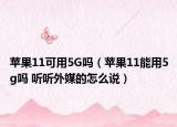 苹果11可用5G吗（苹果11能用5g吗 听听外媒的怎么说）