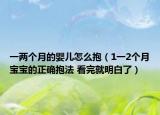 一两个月的婴儿怎么抱（1一2个月宝宝的正确抱法 看完就明白了）