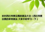 农村西红柿黄豆酱的做法大全（西红柿黄豆酱的家常做法 大家不妨学习一下）