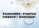 养生壶的壶通用吗（多功能养生壶比普通壶好多了 告诉你区别在哪）