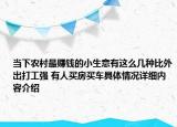 当下农村最赚钱的小生意有这么几种比外出打工强 有人买房买车具体情况详细内容介绍