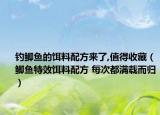 钓鲫鱼的饵料配方来了,值得收藏（鲫鱼特效饵料配方 每次都满载而归）