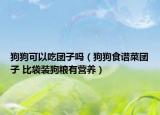 狗狗可以吃团子吗（狗狗食谱菜团子 比袋装狗粮有营养）