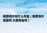 铜壶烧水有什么危害（铜壶烧水有害吗 长期有害吗）