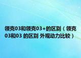 领克03和领克03+的区别（领克03和03 的区别 外观动力比较）