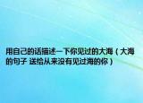 用自己的话描述一下你见过的大海（大海的句子 送给从来没有见过海的你）
