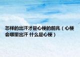 怎样的出汗才是心梗的前兆（心梗会哪里出汗 什么是心梗）