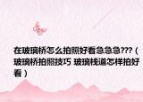 在玻璃桥怎么拍照好看急急急???（玻璃桥拍照技巧 玻璃栈道怎样拍好看）