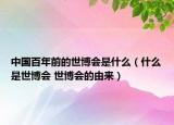 中国百年前的世博会是什么（什么是世博会 世博会的由来）
