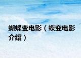 蝴蝶变电影（蝶变电影介绍）