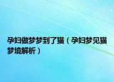 孕妇做梦梦到了猫（孕妇梦见猫梦境解析）