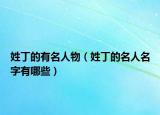 姓丁的有名人物（姓丁的名人名字有哪些）