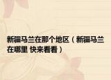 新疆马兰在那个地区（新疆马兰在哪里 快来看看）