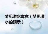 梦见洪水寓意（梦见洪水的预示）