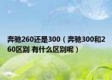 奔驰260还是300（奔驰300和260区别 有什么区别呢）