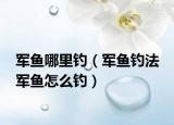 军鱼哪里钓（军鱼钓法 军鱼怎么钓）