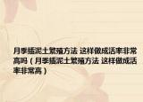 月季插泥土繁殖方法 这样做成活率非常高吗（月季插泥土繁殖方法 这样做成活率非常高）