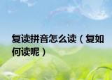 复读拼音怎么读（复如何读呢）