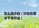 怎么洗沙白（沙白怎理才干净方法）