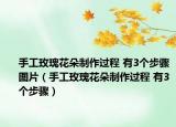 手工玫瑰花朵制作过程 有3个步骤图片（手工玫瑰花朵制作过程 有3个步骤）